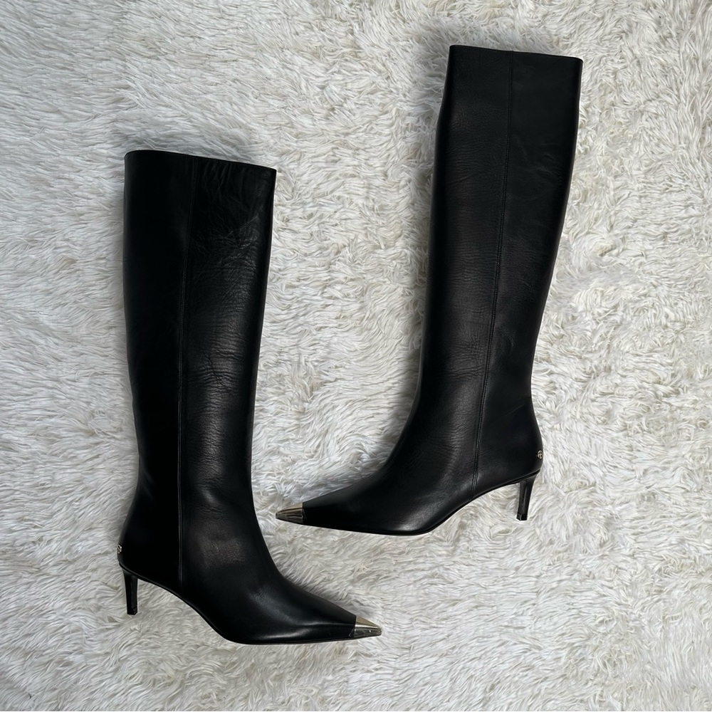 Anine Bing Tall Nina Boots with Metal Toe Cap 41 - Picture 7 of 10
